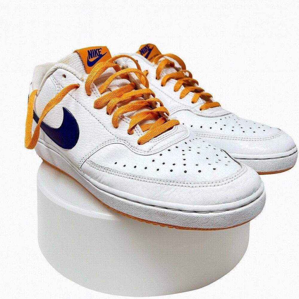 Laker's Nike Court Vision Orange Purple Men Size 10.5 Basketball Shoe DM1187-103